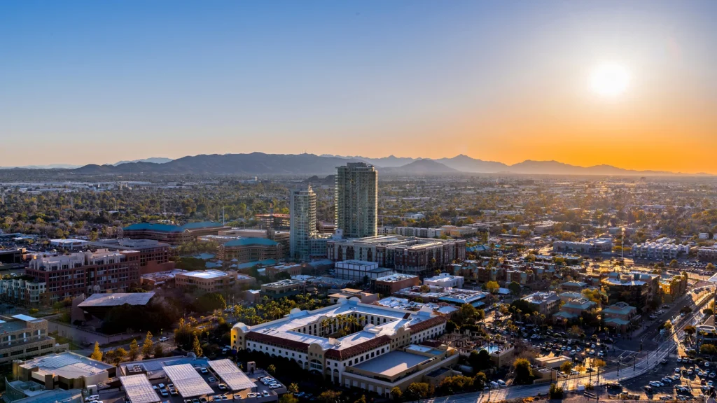 Aerial view of Phoenix Arizona